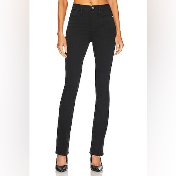 Frame Denim Denim - FRAME Le Super High Mini Boot in Black Finn NWOT , sz : 27